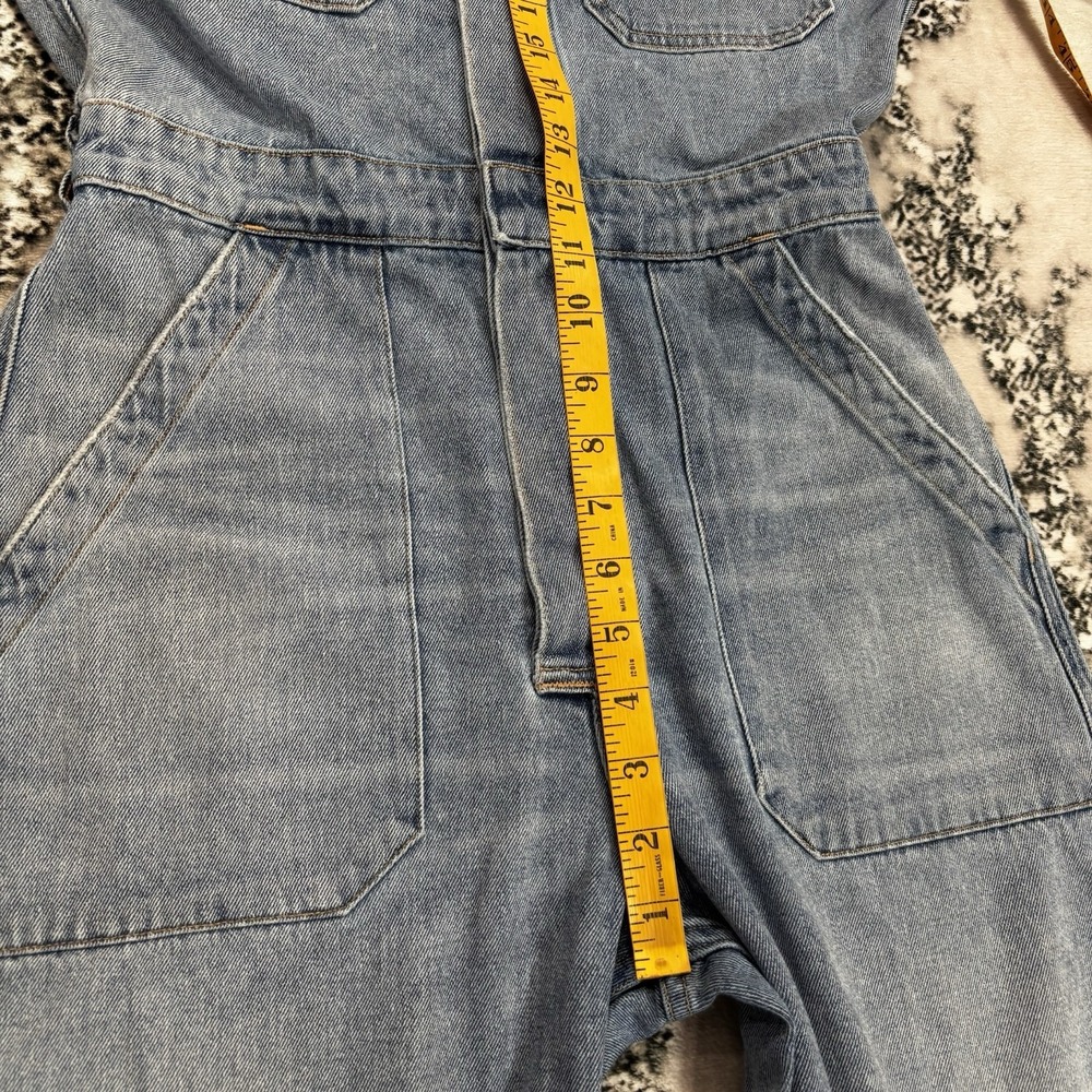 Citizens of Humanity Denim Utility Jumpsuit Women's Small Light Wash Coveralls - Picture 6 of 11